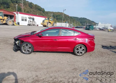 2017 Hyundai Elantra Limited z USA, uszkodzony, nr VIN 5NPD84LF7HH009407